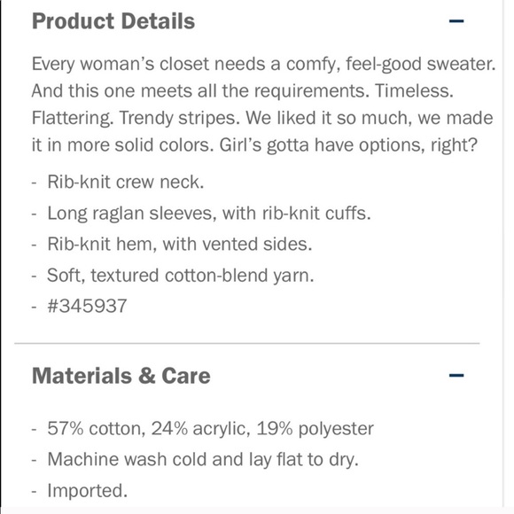 Old navy striped cozy sweater - Picture 5 of 5